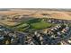 Community aerial view, showing the park and walking path at 7774 E 137Th Ave, Thornton, CO 80602