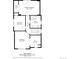 Detailed second-floor floor plan with bedrooms, walk-in closets, and a bathroom at 1356 N Marion St, Denver, CO 80218