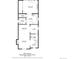 Detailed first-floor floor plan featuring a spacious living room, kitchen, and Gathering room at 1356 N Marion St, Denver, CO 80218