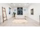 Modern bathroom featuring a soaking tub, large walk-in shower, and stylish decor at 303 Rogers Ct, Castle Rock, CO 80104