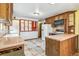 Functional kitchen with tile countertops and ample cabinet storage at 1457 S Franklin St, Denver, CO 80210