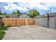 View of backyard with full court and gate at 4570 Irving St, Denver, CO 80211