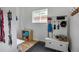 Mudroom area featuring storage and decor at 4570 Irving St, Denver, CO 80211