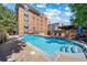 Sparkling community pool with inviting seating and manicured surroundings at 1350 Josephine St # 508, Denver, CO 80206