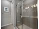 Bathroom with walk-in shower and double vanity at 25146 E 1St Ave, Aurora, CO 80018