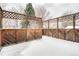 The wooden deck has lattice and wood half walls at 2152 Grant St, Longmont, CO 80501