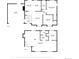 House floor plan showcasing dimensions for living room, garage, Gathering room, laundry and bedrooms at 2152 Grant St, Longmont, CO 80501