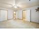 Spacious main bedroom with several closets and two entrances to bathrooms at 1590 Longview Cir, Monument, CO 80132
