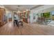 Open concept kitchen and breakfast nook with stainless steel appliances and abundant natural light at 580 Eagle Nest Ct, Golden, CO 80401