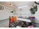 Neat and tidy garage with storage solutions, work surfaces, and efficient lighting at 6760 Meade Cir # C, Westminster, CO 80030