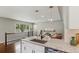 Bright open kitchen with stainless steel appliances and modern pendant lighting at 3177 S Grant St, Englewood, CO 80113