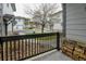 Private balcony with railing, offering a view of the surrounding community at 3281 E 103Rd Pl # 1403, Thornton, CO 80229