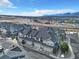 Overhead view of residential townhomes showcasing the community layout, design, and nearby landscape at 726 Vista Verde Hts, Monument, CO 80132