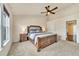 Spacious main bedroom featuring a vaulted ceiling and large windows at 726 Vista Verde Hts, Monument, CO 80132