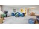 Comfortable living room with ample seating, open layout, and access to both the kitchen and dining area at 13631 E Marina Dr # 201, Aurora, CO 80014