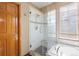 Large walk in shower with glass enclosure at 18981 E Belleview Pl, Centennial, CO 80015