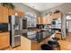 Modern kitchen with stainless steel appliances and granite countertops at 18981 E Belleview Pl, Centennial, CO 80015