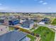Scenic aerial shot of an expansive neighborhood, capturing its layout and the surrounding landscape at 13315 Xanthia St, Thornton, CO 80602