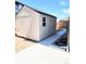 The backyard features a storage shed, walkway and tidy gravel at 13315 Xanthia St, Thornton, CO 80602