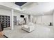 Large finished basement with plenty of room for entertaining, and an open floorplan at 3529 Xanthia Ct, Denver, CO 80238
