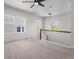 Spacious loft area with plush carpeting, multiple windows, and natural light, perfect for relaxation or entertainment at 3529 Xanthia Ct, Denver, CO 80238