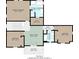 Second floor layout featuring bedrooms, bathrooms, Gathering room, and balcony at 4939 Silver Feather Cir, Broomfield, CO 80023