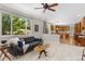 Cozy living room with a large window offering scenic views at 11957 S Swift Fox Way, Parker, CO 80134