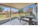 This covered patio offers outdoor dining and relaxation space at 9375 W David Ave, Littleton, CO 80128
