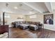 Basement recreation room with sectional sofa, and stylish decor at 12752 W Asbury Pl, Lakewood, CO 80228