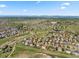 Scenic aerial view of the neighborhood with lush green spaces and walking trails at 12972 Uinta Ct, Thornton, CO 80602
