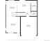 Detailed floor plan showcasing the layout of the first floor, including the kitchen, living room, and garage at 5547 Himalaya Rd, Denver, CO 80249