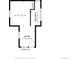 Detailed floor plan showcases the layout of the entry, closet and hallway at 11827 Brook Rd, Golden, CO 80403