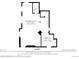 Basement floor plan featuring a recreation room, bedroom and bathroom layout at 6296 W Prentice Ave, Littleton, CO 80123