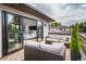 Inviting outdoor patio offering stylish seating and seamless access to the interior, enhancing the living experience at 111 S Hudson St, Denver, CO 80246