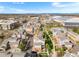Captured from above, this property features townhomes near a greenway, offering residents walking and biking access at 85 Uinta Way # 603, Denver, CO 80230