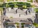 Aerial view of a well-maintained community featuring mature trees and lush landscaping at 85 Uinta Way # 603, Denver, CO 80230