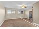 Inviting bedroom with a ceiling fan and a brick fireplace at 1272 S Crystal Way, Aurora, CO 80012