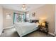 Cozy bedroom with a comfortable bed, natural light from windows, and stylish furnishings at 3109 Newport Cir, Castle Rock, CO 80104