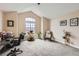 Spacious bonus room with vaulted ceilings, a large window, and versatile layout at 3109 Newport Cir, Castle Rock, CO 80104
