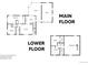 Detailed floor plan illustrating layout and dimensions of both the main and lower levels of the home at 6719 Quay St, Arvada, CO 80003