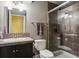 Basement bathroom with walk-in shower at 1430 Milbury St, Castle Rock, CO 80104