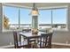 Kitchen nook with scenic views from a large window at 1430 Milbury St, Castle Rock, CO 80104