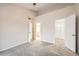 Bedroom featuring neutral carpets and dual closets at 7440 S Blackhawk St # 15-202, Englewood, CO 80112