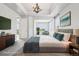 Spacious main bedroom with a trey ceiling and sitting area at 27196 E Alder Dr, Aurora, CO 80016