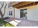 Home backyard with a sliding door at 7722 S Steele St, Centennial, CO 80122