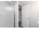 Bathroom showcasing a glass shower door at 7722 S Steele St, Centennial, CO 80122