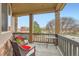 Relaxing porch with comfortable seating and serene neighborhood views at 555 Gallegos Cir, Erie, CO 80516