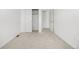 Neutral bedroom featuring bright white trim, fresh carpet and closet at 2887 E 103Rd Dr, Thornton, CO 80229