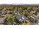 Aerial view of home and surrounding neighborhood at 3260 S Corona St, Englewood, CO 80113