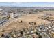 Aerial view of neighborhood with open space and homes at 10891 Parker Vista Rd, Parker, CO 80138